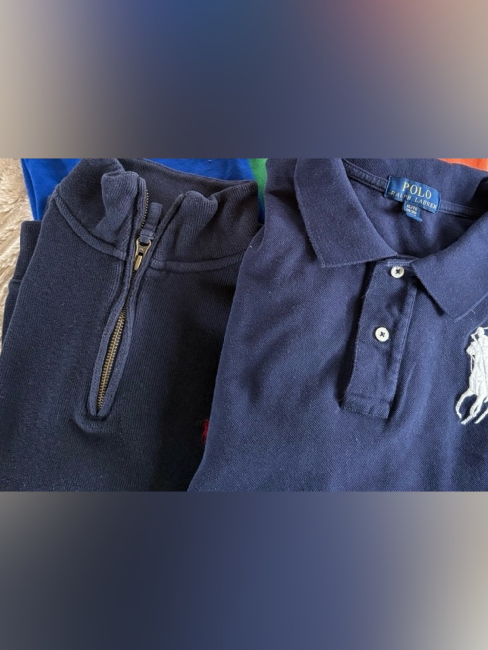 Polo by Ralph Lauren Kids Navy Polo Shirt and pullover